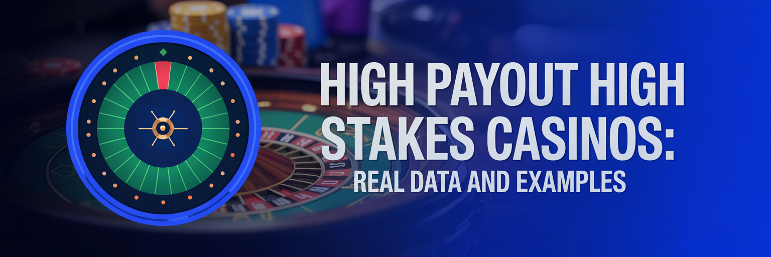 High Payout High Stakes Casinos: Real Data and Examples